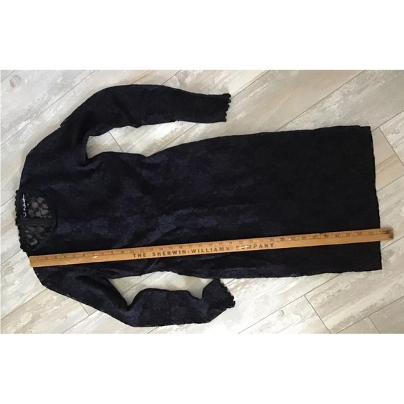 For Love & Lemons Black Lace Dress Sheer Zips Up In Back Small - Picture 6 of 7